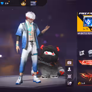 X272|Lvl 75|64 CHARACTER|214 BUNDLE|FFWS LEGENDARY SET|438 COSTUME|107 BACKPACK|401 WEAPON(2 EVO+86 MYTHIC)|M4A1 Inferna - Image 2