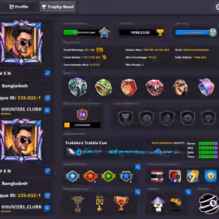701 LEVEL ACCOUNT | VIP Black Diamond | 74 CCP | Miniclip Unlimited PW Change | 7 Digit Golden UID | Fresh Account - Image 2