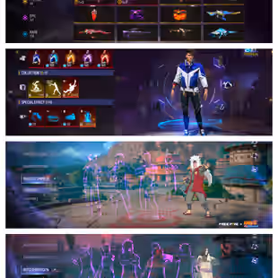 Latam North| Lv66 | FFWS Legendary Bundle  | Naruto Bundles | 187 Bundles  | 6 Evo Guns (HIGH)  | 429 Weapon Skins  - Image 1