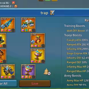 1B Mights (T5) Can move to Kingdom 1109| Vip 15 |5 Castle Skins | ATK 787 +| Cup Gold| 17M Troops | 688M Rese - Image 2