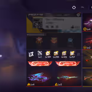 X131|Lvl 57|32 CHARACTER|95 COSTUME(24 MYTHIC)|29 VEHICLE|192 WEAPON(6 EVO+36 MYTHIC)|CONQUEROR M1887 LVL 4|CYCLONE PARA - Image 1