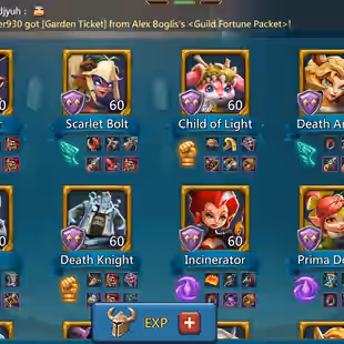1B6 Mights (T5) - Vip 15 - ATK 607+ | Orange Equipment - 34M Troop -  713M Research - 353K Gem - lots of resources  - 8  - Image 2