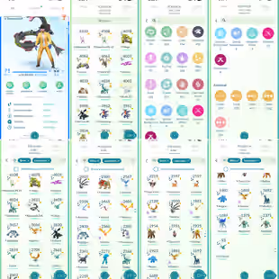 3x MASTER BALL 💎40 SHINY LEGENDARY💎887 SHINY - 453 LEGENDARY - LEVEL 71 - 166 PERFECT - 22 SHINY COSTUME- 71 DMAX - 43 - Image 1