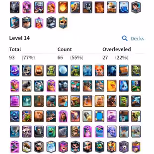 🔥KT15 XP61🔥 | 93 MAX 27 ELITE | 16 EVOLOTIONS | 15 K TROPHIES | 180 EMOTES | CN FREE | 10 TOWER | INSTANT DELIVERY - Image 1