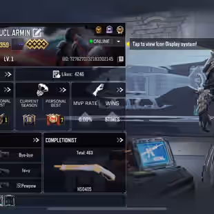 💎 LEVEL 359 💎 LEGENDARY 5 [] EPIC GUN 277 [] GUN COLLECTION 722 [] EPIC SOLDIERS 137 [] VEHICLES 157 - Image 2