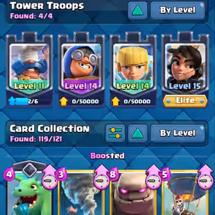 🔥KT15 XP55🔥 | 35 MAX 6 ELITE | 7 EVOLOTIONS | 66 EMOTES | 6 TOWER SKIN | 1093 GEMS | CN FREE | INSTANT DELIVERY - Image 6