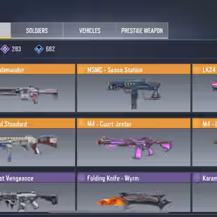 💎 LEVEL 360 💎 LEGENDARY 6 [] EPIC GUN 283 [] GUN COLLECTION 971 [] EPIC SOLDIERS 162 [] VEHICLES 245 - Image 3