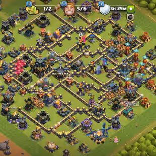 🔥21010 GEM'S XP LEVEL-287🔥ALMOST FULL MAX TH17 |! EB-/MAX/FB-/MAX/SB-23/FA-23/GG-20/MM-20/AF-20!! HIGH WAR STAR-/4600 - Image 1