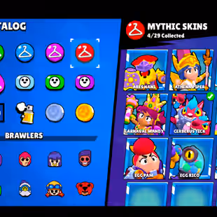 🌟207 SKINS🌟54.300 TROPHY | 88 BRAWLERS | 21 MAX | 11 HYPERCHARGED | INSTANT DELIVERY | FULL ACCESS - Image 32