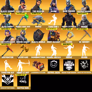 PC PSN Xbox Nintendo 89 skins Black Knight | Sparkle Specialist | The Reaper | Glow | Blue Squire | Merry Mint Axe |Mako - Image 5