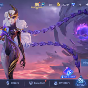🔥 Moonton Account🔥 || Level 74 || Lunox Legend || 128 Heroes || 315 Skins || Prime Yu Zhong || Many Rare Skins - Image 3