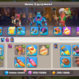 🌟TH 17 NEAR MAX🌟 | 4X HEROES MAX | ALMOST MAX DEF | BLACKSMITH MAX 3 EPIC MAX | NC FREE | XP 234 | MAX BUILDER BASE - Image 6