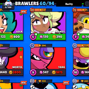 🔥[ 60X BRAWLERS - 7X MAX BRAWLERS ] 🔥 TROPHY: 18000 || 40X CUTE AND SOME RAREST SKINS || FAST DELIVERY - Image 9