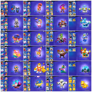 🔥VANARA FRFRAN🔥JOCK STU | 80K TROPHY | 12K BLING | 90 BRAWLER | 77 MAXED | 31 HYPERCHARG | 224 SKIN | INSTANT DELIVERY - Image 5