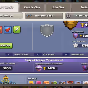 🌟PREMIUM TH 17 MAX🌟 | 5X HEROES MAX | RARE LEGENDARY SCENERY | 11K L.TROPHY | 6 EPIC-EQUIPMENT MAX | NC AVAILABLE | - Image 2