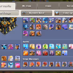 🔥21010 GEM'S XP LEVEL-287🔥ALMOST FULL MAX TH17 |! EB-/MAX/FB-/MAX/SB-23/FA-23/GG-20/MM-20/AF-20!! HIGH WAR STAR-/4600 - Image 3