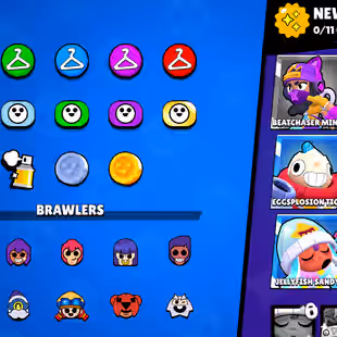 🔥[ 71X BRAWLERS - 10X MAX BRAWLERS ]🔥 TROPHY: 33000 || 58X CUTE AND RARE SKINS || FASTEST DELIVERY - Image 15