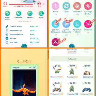 🎯ZAPDOS WITH MOLTRES WITH RAYQUAZA [🐲] YEAR 2023  LVL 41 [] 317 SHINY 345 LEG[]1050 POKEMON [] 600 ITEMS[] 36 G-MAX - Image 1