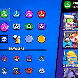 🔥[ 60X BRAWLERS - 7X MAX BRAWLERS ] 🔥 TROPHY: 18000 || 40X CUTE AND SOME RAREST SKINS || FAST DELIVERY - Image 13