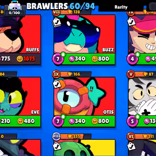 🔥[ 60X BRAWLERS - 7X MAX BRAWLERS ] 🔥 TROPHY: 18000 || 40X CUTE AND SOME RAREST SKINS || FAST DELIVERY - Image 11