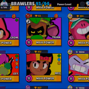 🌟201 SKINS🌟72.400 TROPHY | 93 BRAWLERS | 25 MAX | 14 HYPERCHARGED | INSTANT DELIVERY | FULL ACCESS - Image 9