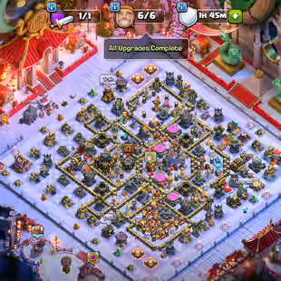 SNAKE SCENERY TH 17 FULLY MAX-XP 262-NOTHING LEFT-[ 9 EPIC EQUIPMENT MAX]-HERO 100-100-90-75-50-LEGENDARY SKINS-BEST - Image 1