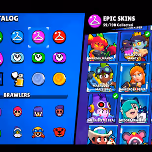 🌟207 SKINS🌟54.300 TROPHY | 88 BRAWLERS | 21 MAX | 11 HYPERCHARGED | INSTANT DELIVERY | FULL ACCESS - Image 48