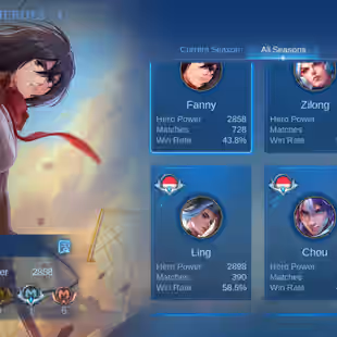 ||SOLID ASSASSIN FIGHTER MAGE ACC🔥 || MEGA 5🔥 || NOW GLORY || RAREST MZ ROGER || EMBLEM MAX || 432 SKIN || 141 LEVEL - Image 8