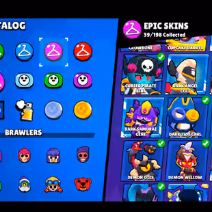 🌟207 SKINS🌟54.300 TROPHY | 88 BRAWLERS | 21 MAX | 11 HYPERCHARGED | INSTANT DELIVERY | FULL ACCESS - Image 42