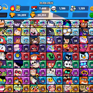 🌟207 SKINS🌟54.300 TROPHY | 88 BRAWLERS | 21 MAX | 11 HYPERCHARGED | INSTANT DELIVERY | FULL ACCESS - Image 3