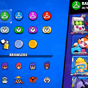 🔥[ 71X BRAWLERS - 10X MAX BRAWLERS ]🔥 TROPHY: 33000 || 58X CUTE AND RARE SKINS || FASTEST DELIVERY - Image 16