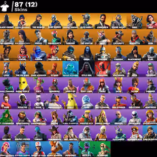 87 SKINS | Black Knight | Floss | The Reaper | Sparkile Specialist | Blue Squire | Royale Knight | Elite Agent | Mako - Image 2