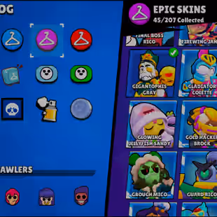 🌟201 SKINS🌟72.400 TROPHY | 93 BRAWLERS | 25 MAX | 14 HYPERCHARGED | INSTANT DELIVERY | FULL ACCESS - Image 41