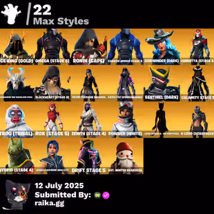 PC PSN Xbox Nintendo 89 skins Black Knight | Sparkle Specialist | The Reaper | Glow | Blue Squire | Merry Mint Axe |Mako - Image 2