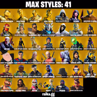 PC | STACKED ACCOUNT | 111 Skins | ONLY ONE LEFT | Gold Meowscles | Harbinger Omegarok | Spectra Knight | 250 VB - Image 2