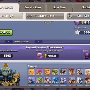 SNAKE SCENERY TH 17 FULLY MAX-XP 262-NOTHING LEFT-[ 9 EPIC EQUIPMENT MAX]-HERO 100-100-90-75-50-LEGENDARY SKINS-BEST - Image 3