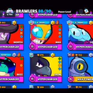 🌟207 SKINS🌟54.300 TROPHY | 88 BRAWLERS | 21 MAX | 11 HYPERCHARGED | INSTANT DELIVERY | FULL ACCESS - Image 9