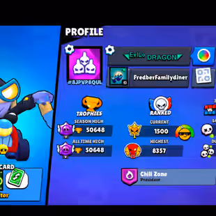 🌟189 SKINS🌟50.600 TROPHY | 88 BRAWLERS | 21 MAX | 11 HYPERCHARGED | INSTANT DELIVERY | FULL ACCESS - Image 5