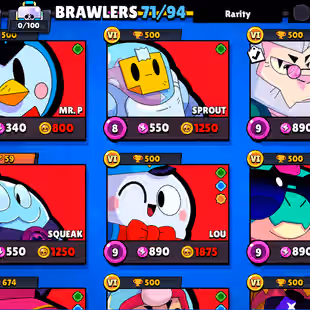 🔥[ 71X BRAWLERS - 10X MAX BRAWLERS ]🔥 TROPHY: 33000 || 58X CUTE AND RARE SKINS || FASTEST DELIVERY - Image 11