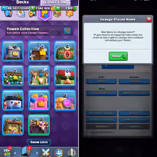 GLOBAL RANKS - ROYAL GEM EMOTE 💎 118 MAX CARDS ⚡ 55 ELITES [] LEVEL 66 [] UC [] 15 EVOS [] 8040 TROPHIES [] KT15 - Image 4