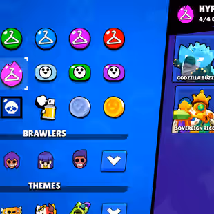 🔥[ 62X MAX BRAWLER - 39X HYPERCHARGED ] 🔥 TROPHY : 760000 || 91X BRAWLER UNLOCK || 268X SKIKS || MANY UNIQE AND RARE - Image 8