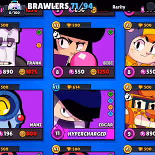 🔥[ 71X BRAWLERS - 10X MAX BRAWLERS ]🔥 TROPHY: 33000 || 58X CUTE AND RARE SKINS || FASTEST DELIVERY - Image 7