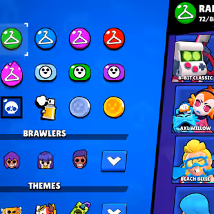 🔥[ 62X MAX BRAWLER - 39X HYPERCHARGED ] 🔥 TROPHY : 760000 || 91X BRAWLER UNLOCK || 268X SKIKS || MANY UNIQE AND RARE - Image 9