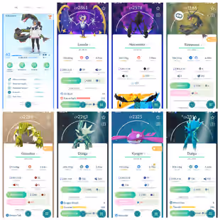 S 950 Level 40 Super Shiny Rayquaza Necromaz Lunala Groudon Dialga Kyogre  Palkia Giratina Zacian 19 Shiny And Legendary - Image 1