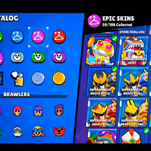 🌟207 SKINS🌟54.300 TROPHY | 88 BRAWLERS | 21 MAX | 11 HYPERCHARGED | INSTANT DELIVERY | FULL ACCESS - Image 54