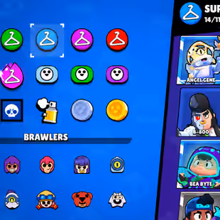 🔥[ 60X BRAWLERS - 7X MAX BRAWLERS ] 🔥 TROPHY: 18000 || 40X CUTE AND SOME RAREST SKINS || FAST DELIVERY - Image 14