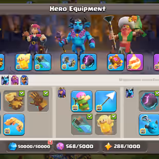 🌟TH 17 NEAR MAX🌟 | 4X HEROES MAX | ALMOST MAX DEF | BLACKSMITH MAX 3 EPIC MAX | NC FREE | XP 234 | MAX BUILDER BASE - Image 5