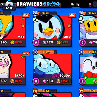 🔥[ 60X BRAWLERS - 7X MAX BRAWLERS ] 🔥 TROPHY: 18000 || 40X CUTE AND SOME RAREST SKINS || FAST DELIVERY - Image 10