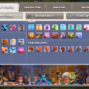 🌟TH 17 NEAR MAX🌟 | 4X HEROES MAX | ALMOST MAX DEF | BLACKSMITH MAX 3 EPIC MAX | NC FREE | XP 234 | MAX BUILDER BASE - Image 4