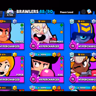 🌟207 SKINS🌟54.300 TROPHY | 88 BRAWLERS | 21 MAX | 11 HYPERCHARGED | INSTANT DELIVERY | FULL ACCESS - Image 6